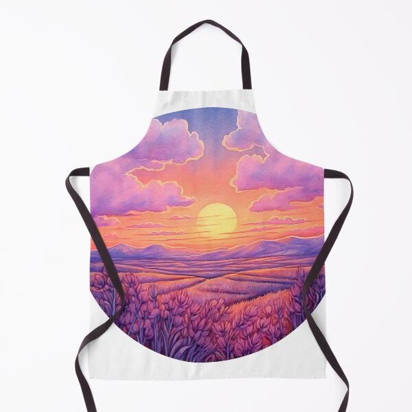 Item preview, Lavender Field at Sunset Clipart, Purple Hues, Aromatic Beauty, Twilight Lavender, Serene Fields, Purple Paradise, Fragrant Sunset designed and sold by CoolorPaint.