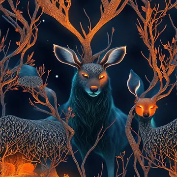 Aperçu de l'œuvre Magical forest spirits de Rothnaric