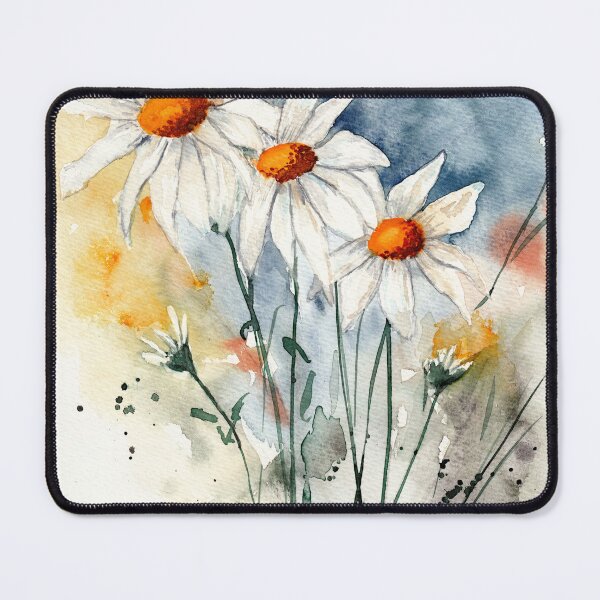 Item preview, Daisies, semi-abstract image designed and sold by Cacatuart.
