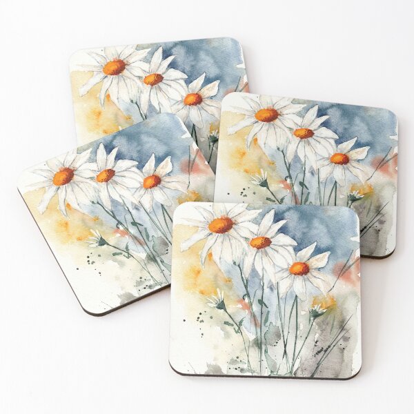 Item preview, Daisies, semi-abstract image designed and sold by Cacatuart.