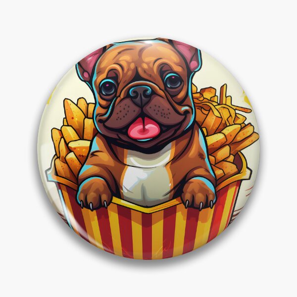 Artikelvorschau, Französische Bulldogge „Frenchie Fries“ entworfen und verkauft von ARTficiallyAnon.