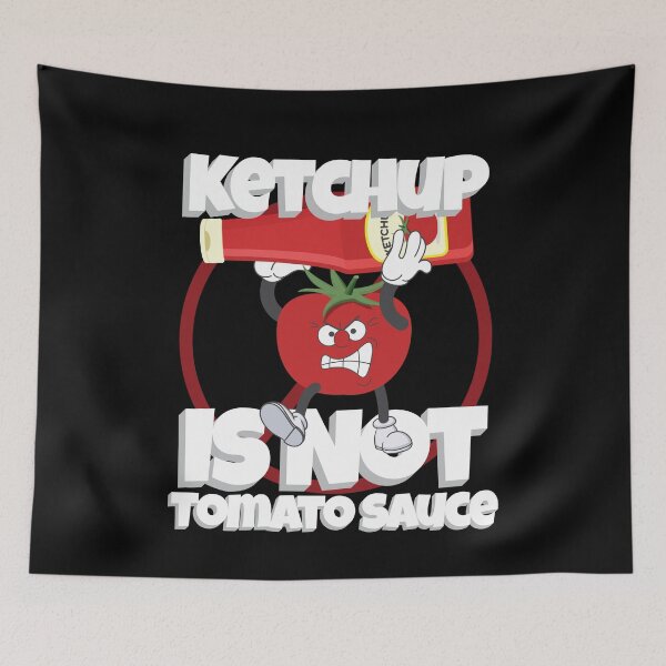 Item preview, Ketchup Is Not Tomato Sauce Italy designed and sold by MooonTees.