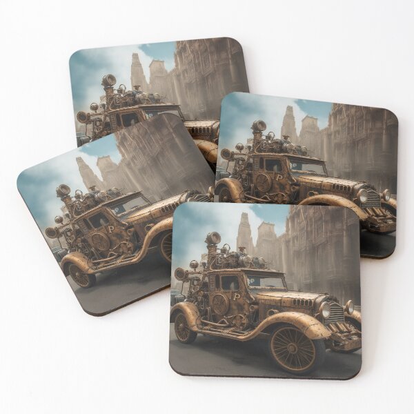 Item preview, Steampunk on the street of post-apocalyptic city 3 designed and sold by Art by Lilia.