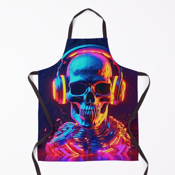 Item preview, Skull Wearing Headphones | DJ Skeleton designed and sold by CoolHippoQuotes.