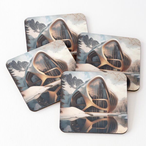 Item preview, Snowscape Oasis: Futuristic Villa in a Winter Wonderland designed and sold by Visual Foundry.