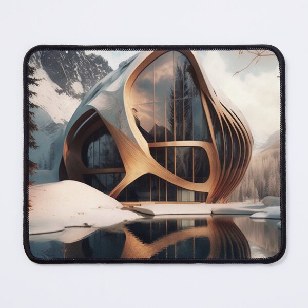Item preview, Snowscape Oasis: Futuristic Villa in a Winter Wonderland designed and sold by Visual Foundry.