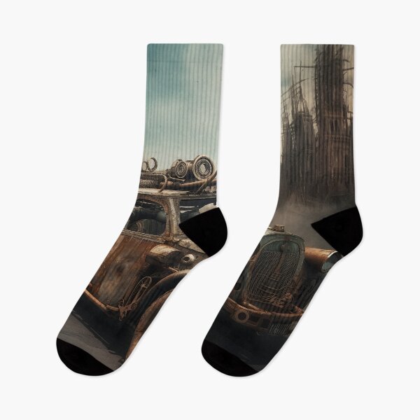 Item preview, Steampunk on the street of post-apocalyptic city 4 designed and sold by Art by Lilia.
