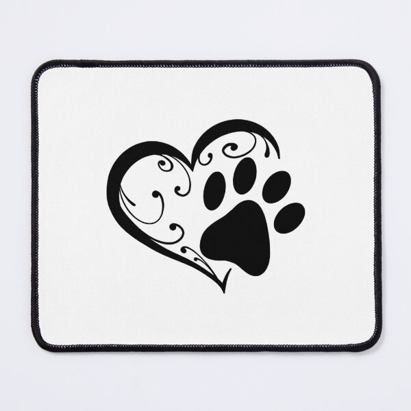 Item preview, Dog Paw Print Heart designed and sold by CuteTattoo.