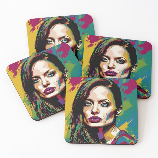 Item preview, Angelina Jolie Pop Art Celebrity Portrait designed and sold by artbybodhi.