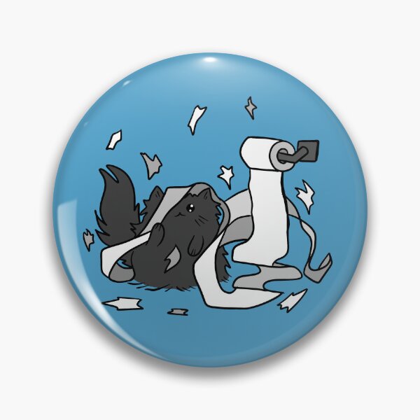 Item preview, Naughty Toilet Paper Cat designed and sold by SaradaBoru.