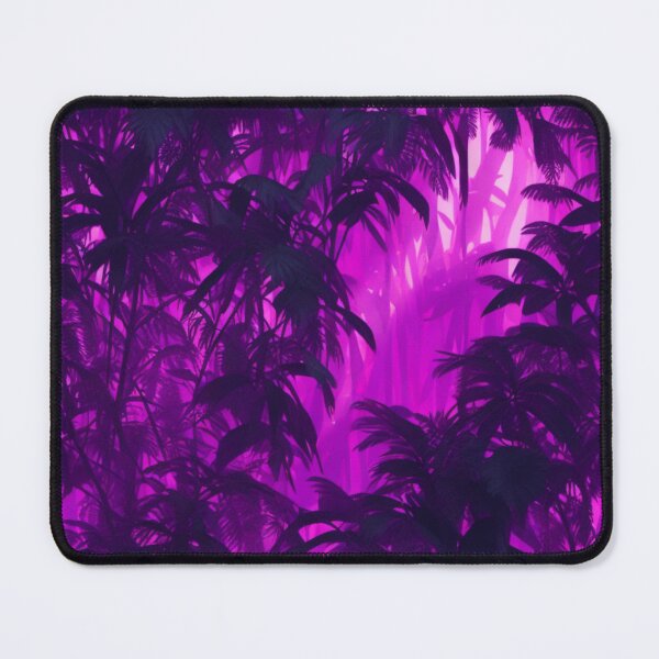 Item preview, Jungle landscape pattern filled with purple light designed and sold by Rothnaric.