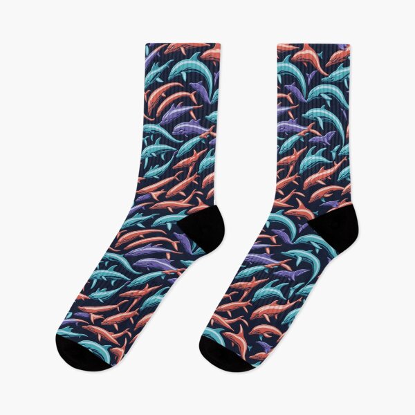 Item preview, Seamless colorful Dolphin Fish Design Pattern designed and sold by kiyaansh16.