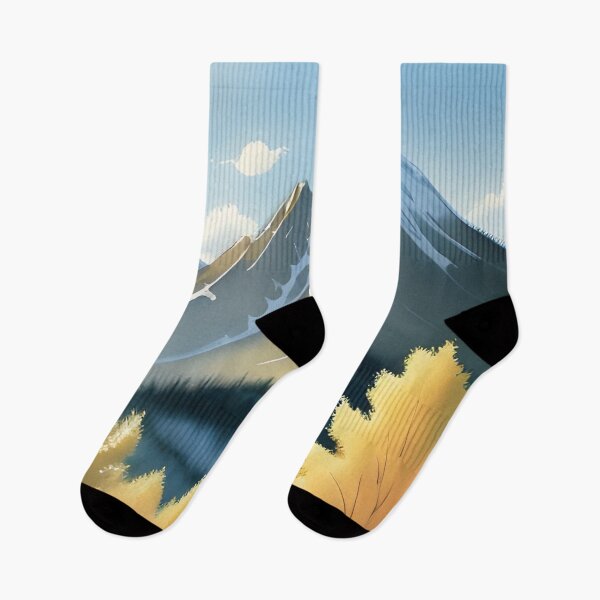 Item preview, Watercolor Mountain Landscape - Impressionism and Chinese painting designed and sold by joejiing.