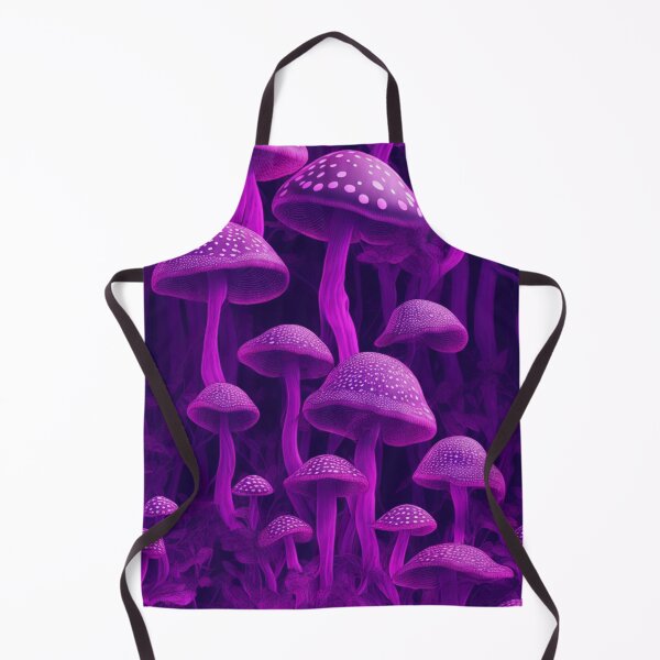 Aperçu de l'œuvre Purple glowing mushroom forest pattern créée et vendue par Rothnaric.