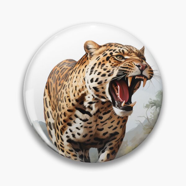 Item preview, Jungle Leopard Oil Painting Style designed and sold by raviolli000.