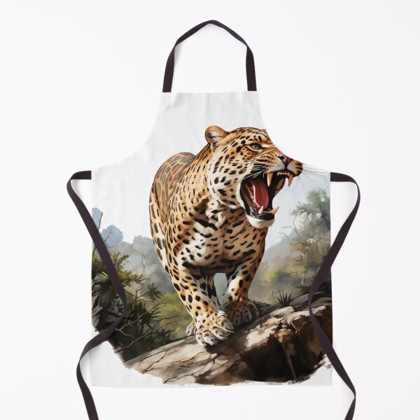 Item preview, Jungle Leopard Oil Painting Style designed and sold by raviolli000.