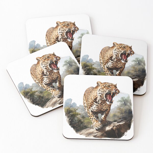 Item preview, Jungle Leopard Oil Painting Style designed and sold by raviolli000.