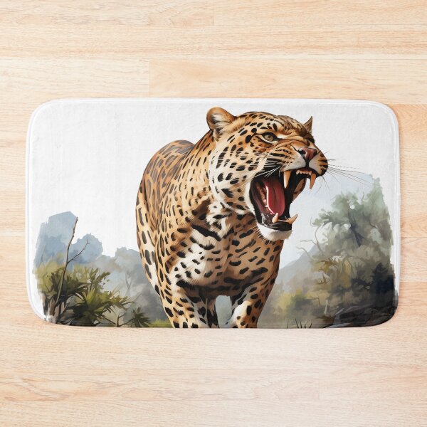 Item preview, Jungle Leopard Oil Painting Style designed and sold by raviolli000.
