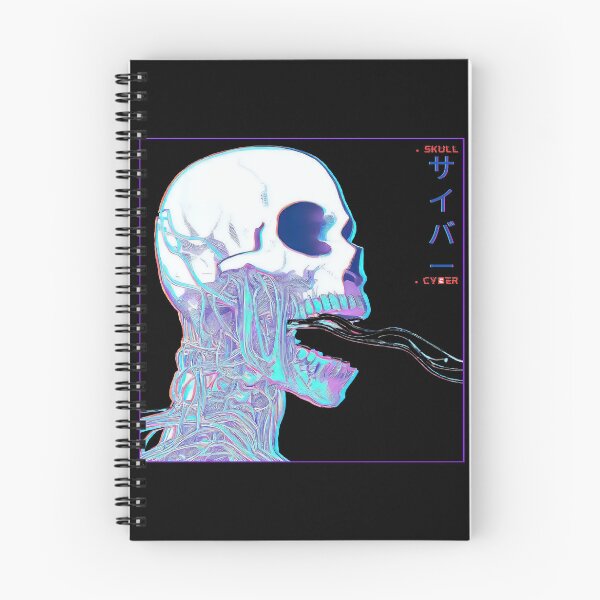 Item preview, Spooky Retro glitch cyborg skull vaporwave designed and sold by TomFrontierArt.