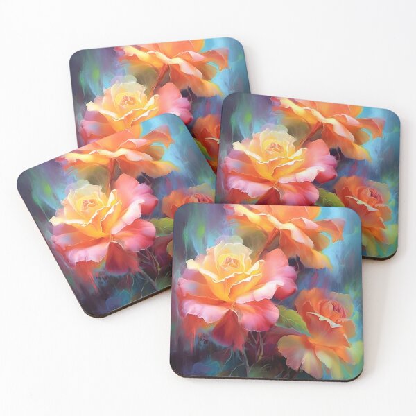 Item preview, Glowing Roses painting 4 designed and sold by Art by Lilia.