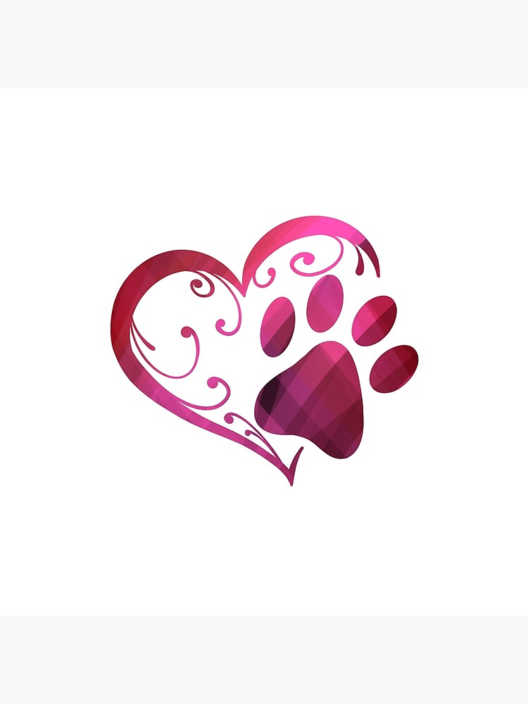 Stickios Dog Paw Print Decal - Pink Heart Vinyl Bumper Sticker For Cars & Windows - Made In USA (4.75x4.75 Inches - Foto 9
