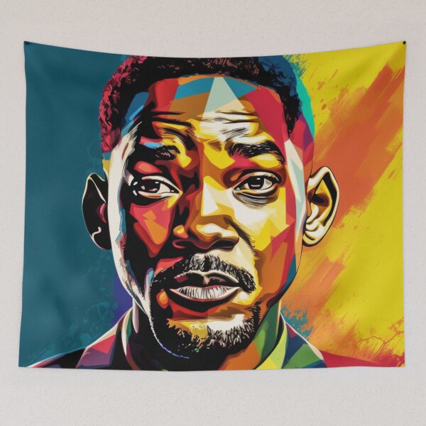 Aperçu de l'œuvre Portrait de célébrité Will Smith Pop Art créée et vendue par artbybodhi.