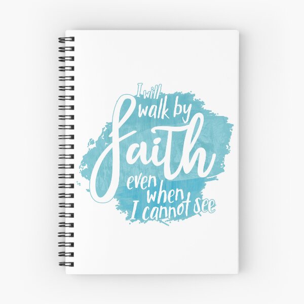 Item preview, Walk By Faith 2 Cor 5:7 Sky blue designed and sold by amazingjoy.