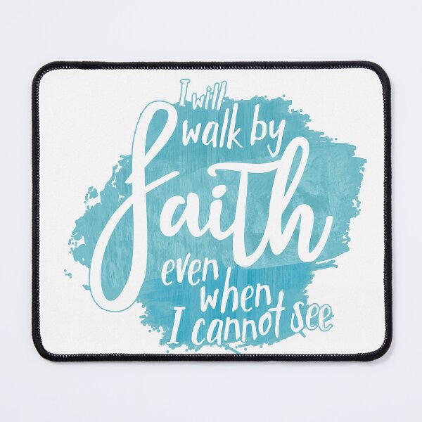 Item preview, Walk By Faith 2 Cor 5:7 Sky blue designed and sold by amazingjoy.