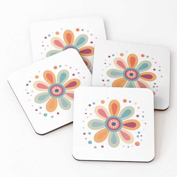 Item preview, Retro flower, Single flower, Retro inspired, Vintage inspired, Classic flower, Cute single flower designed and sold by PrintsPatterns-.