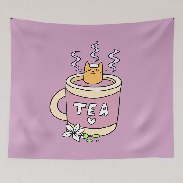 Item preview, Cat Bathing in Warm Tea designed and sold by SaradaBoru.