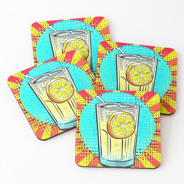Item preview, Pop Art Lemonade: A Refreshing Glass of Vibrant Delight designed and sold by FashionHomeCo.