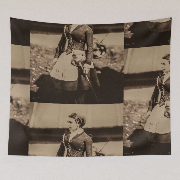 Item preview, French Woman - Crimean War -1855 designed and sold by lobodelnoir.