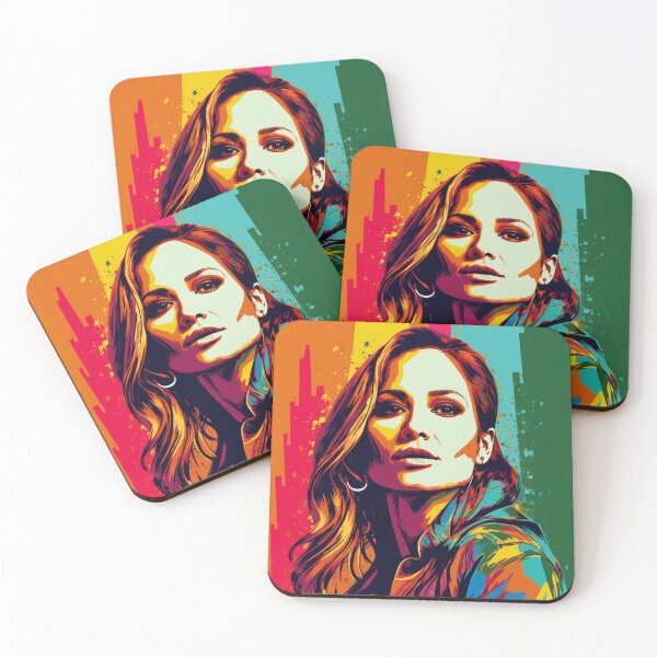 Artikelvorschau, Jennifer Lopez Pop-Art-Promi-Porträt entworfen und verkauft von artbybodhi.