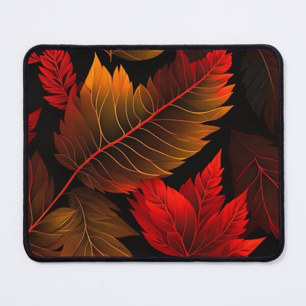 Item preview, Orange and red autumn leaves pattern designed and sold by Rothnaric.