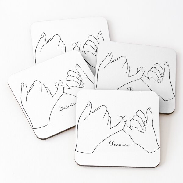Item preview, Two hands, pinky fingers together, giving a solemn Promise designed and sold by SunnyDazDesign.
