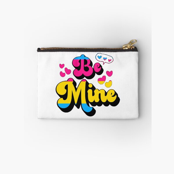 Item preview, Retro Pansexual Flag Be Mine Love Hearts designed and sold by ontrendshirts.