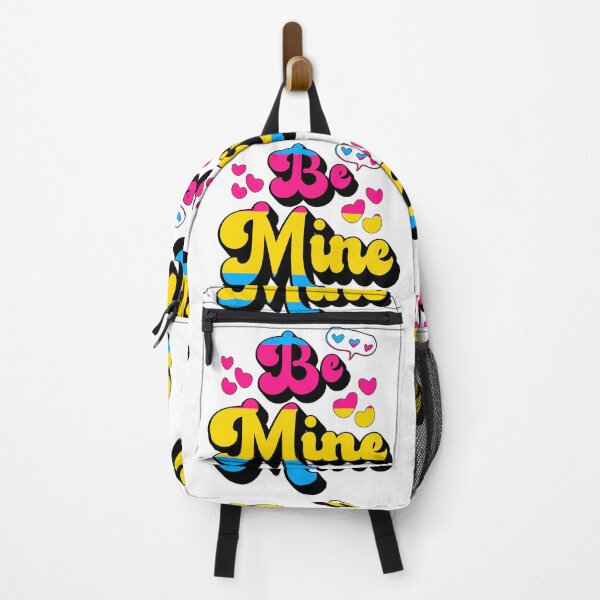 Item preview, Retro Pansexual Flag Be Mine Love Hearts designed and sold by ontrendshirts.