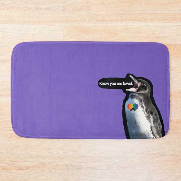 Item preview, Light Purple #795FC1 LGBTQ Pride Galapagos Penguin wants you to know you are loved  designed and sold by SBPenguins.