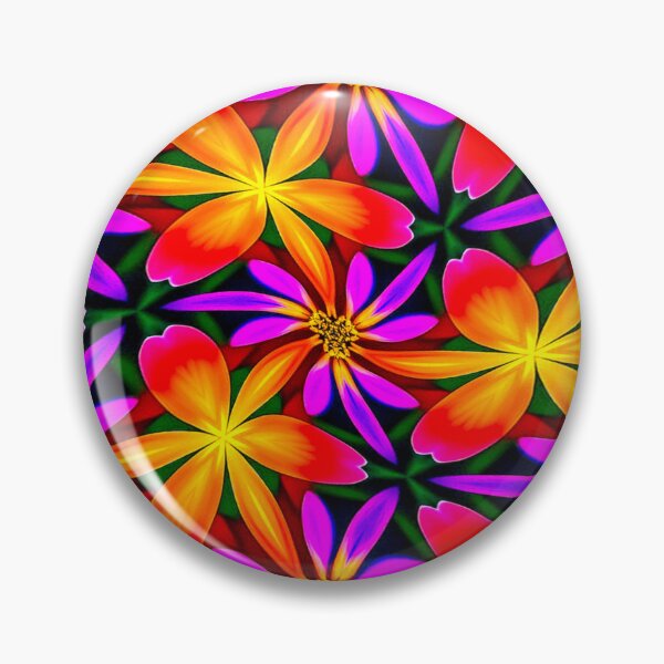 Artikelvorschau, Leuchtend orange Blumenmuster entworfen und verkauft von Patternflower.