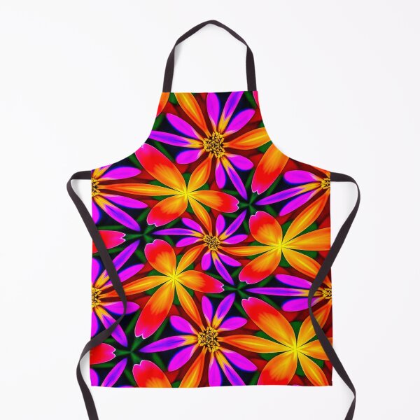 Item preview, Bright Orange Flower Pattern designed and sold by Patternflower.