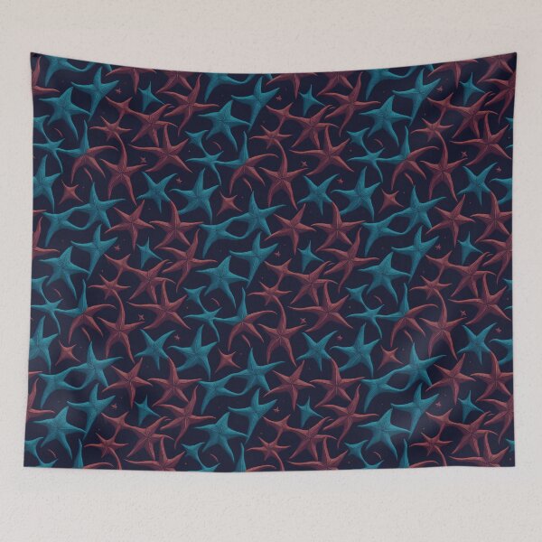 Item preview, Seamless colorful Starfish Design Pattern designed and sold by kiyaansh16.