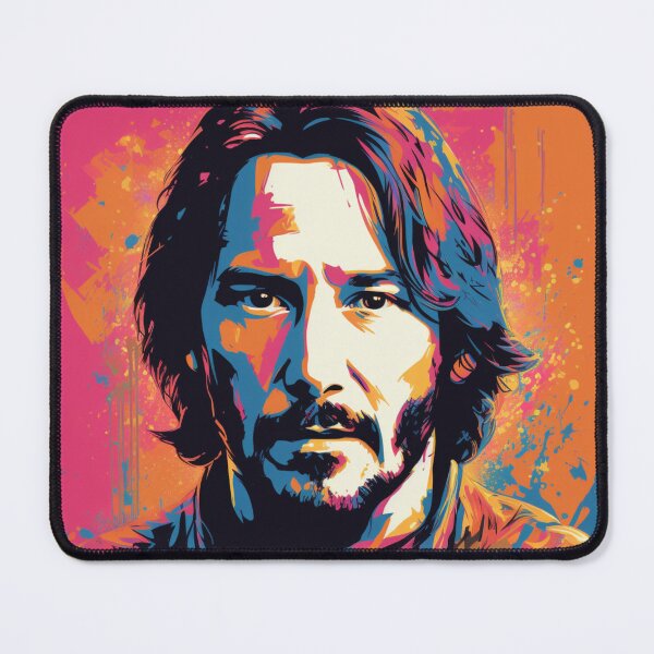 Artikelvorschau, Keanu Reeves Pop-Art-Promi-Porträt entworfen und verkauft von artbybodhi.