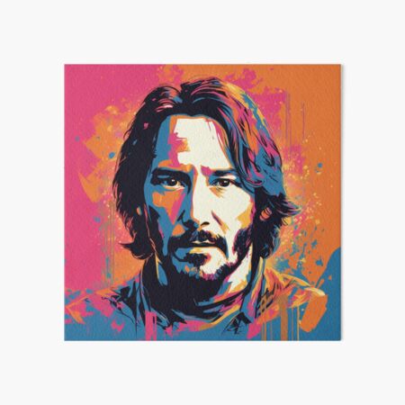 Item preview, Keanu Reeves Pop-Art-Promi-Porträt designed and sold by artbybodhi.