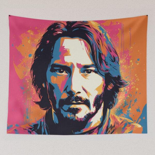 Item preview, Retrato de la celebridad del arte pop de Keanu Reeves designed and sold by artbybodhi.