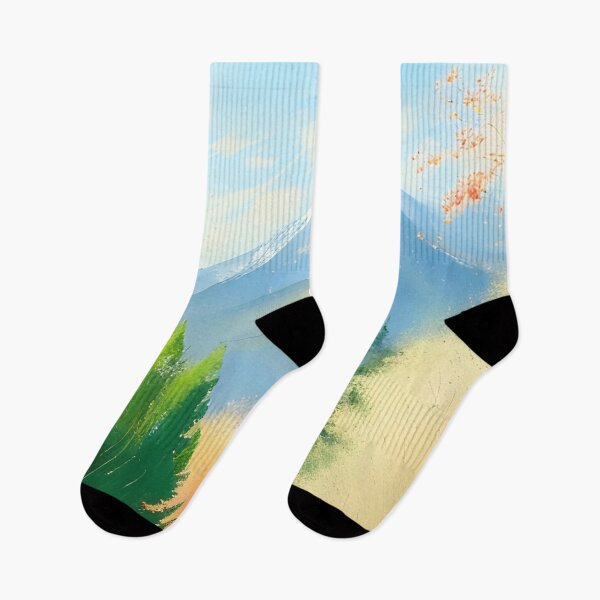 Item preview, Watercolor Mountain Landscape - Impressionism and Chinese painting designed and sold by joejiing.