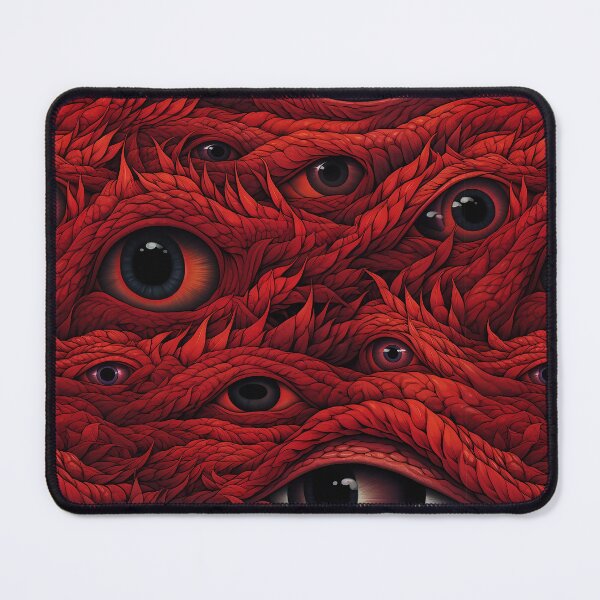 Aperçu de l'œuvre Motif EVIL EYE design rouge foncé créée et vendue par sSupernovas001.