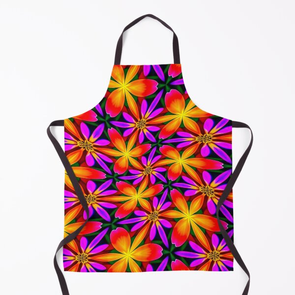 Item preview, Bright Orange Flower Pattern designed and sold by Patternflower.