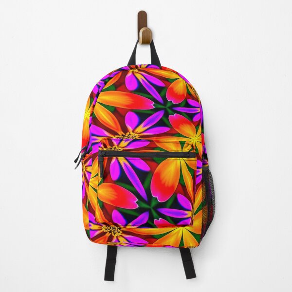 Artikelvorschau, Leuchtend orange Blumenmuster entworfen und verkauft von Patternflower.