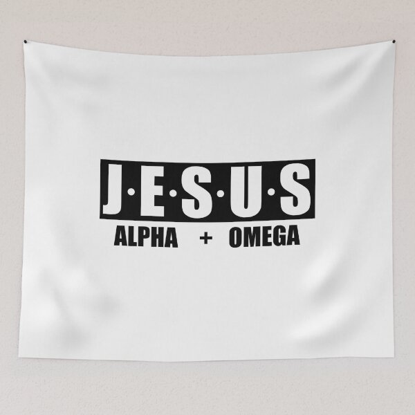 Artikelvorschau, Jesus Alpha und Omega entworfen und verkauft von NewFaithApparel.