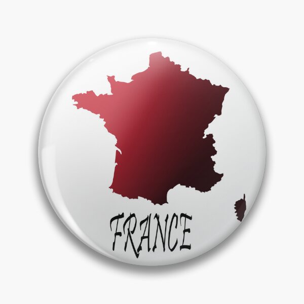 Artikelvorschau, Frankreich-Land-Silhouette entworfen und verkauft von CalRay.